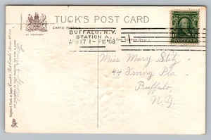 Buffalo NY New York Station A Postmark Machine Cancel Postcard Cover 1908 - Bild 1 von 3