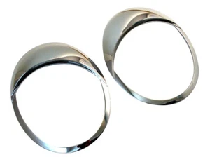 Chromed Headlights Lamp Eye Lid Brows Eyelids Cover For 1999-2005 VW New BEETLE - Picture 1 of 5