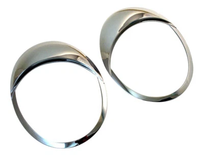 Faros cromados lámpara ojo cejas párpados cubierta para 1999-2005 VW nuevo escarabajo Foto 1 de 4