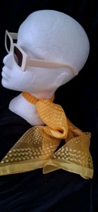 Orange Chiffon Spotted Scarf. Very 1960s . - Picture 1 of 6