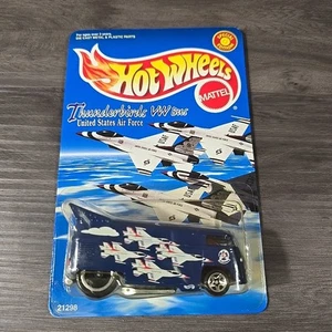 1998 Hot Wheels Thunderbirds United States Air Force VW Bus Shipped In Protector - Picture 1 of 16