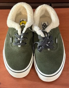 NUOVE VANS Autentiche Sherpa Grape Leaf Green Sneakers Scarpe Basse 5.5 Uomo, 7 Donna - Foto 1 di 10