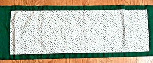 Coffee Table Runner St. Patrick’s Day Shamrocks Green backing unlined Handmade** - Picture 1 of 8