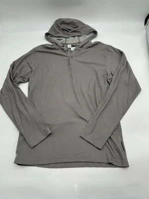 Camisa ExOfficio Para Hombres Gris Mediana Escudo contra Insectos Sudadera con Capucha Pullover Bolsillo con Cremallera Foto 1 de 4