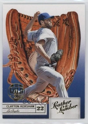 2019 Panini Leather & Lumber Gloves Embossed Gold Proof Clayton Kershaw #37 - Image 1 of 2
