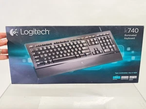 Clavier illuminé Logitech filaire USB K740 (920-000914) - NEUF - scellé dans sa boîte - Photo 1/17