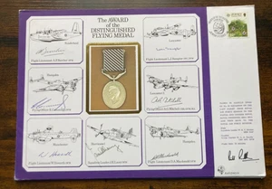 WW2 Award of the DFM cover signed 7 winners Dambusters Burcher Sumpter Howarth - Picture 1 of 1