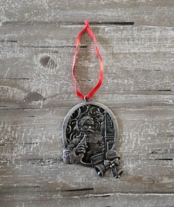 2005 Limited Edition Coca-Cola Santa Claus Christmas Ornament Metal Red Ribbon - Picture 1 of 7