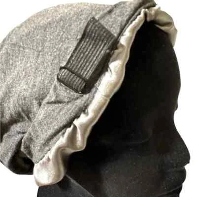 Satin Lined Bonnet Sleep Cap, Adjustable Hair Wrap Cover, Unisex - Image 1 of 4