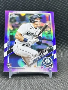 Scheda RC 2021 Topps Chrome Update Rookie sp variazione jarred Kelenic Braves - Foto 1 di 2