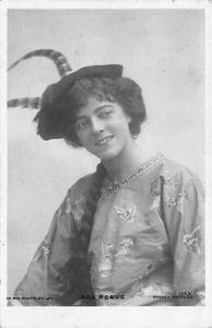 Postal con foto real Ada Reeve Actriz inglesa eduardiana 1908 RPPC Q12 - Imagen 1 de 2