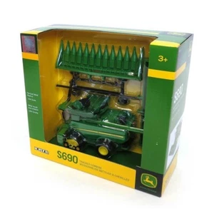 John Deere S690 Combine on Tracks with Grain and Corn Heads by ERTL1/64 LP53303 - Picture 1 of 2
