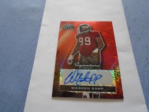 Warren Sapp Auto Card 1/1 2024 Leaf Metal Signature Series Tampa Bay Buccaneers! - Picture 1 of 2