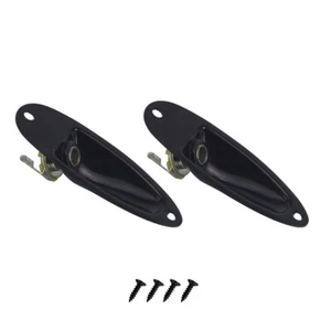 2 PIEZAS 1/4" 6.35 mm Salida Toma de entrada Enchufe Enchufe Barco Jack Placa para Guitarra ST - Imagen 1 de 9