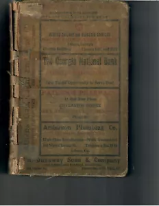 Athens, Ga City Directory 1923-24 from Piedmont Directory Company (Asheville, NC - Foto 1 di 2