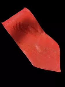 Vintage Shiny Red Solid Neck Tie - Short - Picture 1 of 2