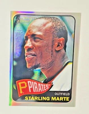 2014 Topps Heritage STARLING MARTE Refractor /565 #205 Pirates - Image 1 of 2