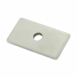 10x Strong Neodymium Block Magnet with Hole 25x12.5x3.5mm / D4mm hole N42 - Bild 1 von 3