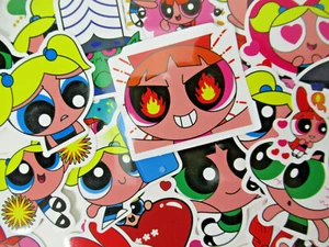 50 Stück The Powerpuff Mädchen Handy Laptop Wasserflasche Aufkleber Aufkleber Pack - Bild 1 von 9
