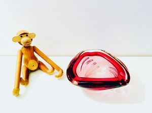 🔵 elegante svuota tasche vetro di Murano sommerso 1970 splendido colore viola - Foto 1 di 5