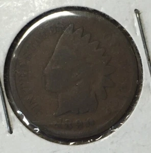 1890 Indian Head Penny Cent United States 1c - Picture 1 of 4