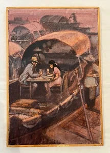 1977 Ben Wohlberg Original Art Painting #6 Honourable Schoolboy John le Carre - Picture 1 of 4