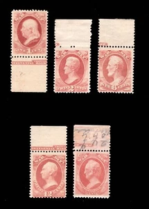 MOMEN: US STAMPS #O91, O114-O115, O117, O119 OFFICIAL MINT OG NH LOT #91680 - Picture 1 of 2