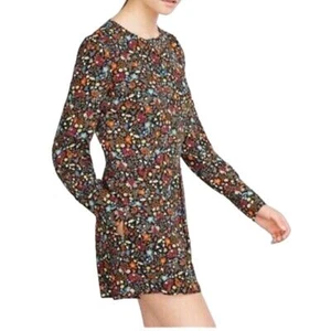 Zara Trafaluc Shorts Romper Size XS Jumpsuit Long Sleeve Floral Multicolor  - Picture 1 of 11