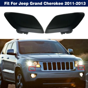 Pair Headlight Lamp Washer Nozzle Cover Cap For Jeep Grand Cherokee 2011-2013 - Picture 1 of 7