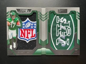 2022 Garrett Wilson Custom Art Card Logo Patch RC Card Jets NFL Logo Sick🔥 OSU - Picture 1 of 7