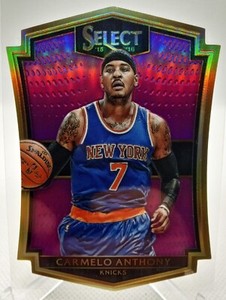 2015-16 Select Carmelo Anthony Premier Level Purple Prizm Die-Cut /99 Knicks