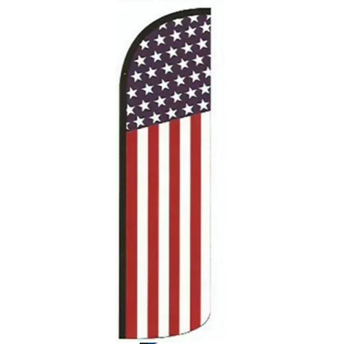 AMERICAN EE. UU. BANDERA SIN VIENTO BANDERA Letrero Publicitario Pluma Swooper 100D TELA Foto 1 de 1