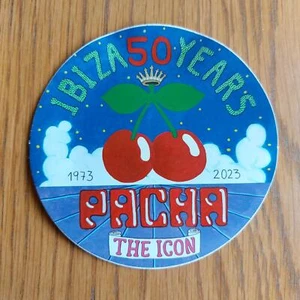 THE ICON PACHA STICKERS 50 YEARS @ PACHA IBIZA - IBIZA CLUB POSTERS - DJ MUSIC - Picture 1 of 1