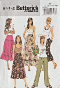 RETRO-STIL RÖCKE & HOSEN (MISSES' Gr. 16 - 24) Butterick Muster 5330 - Bild 1 von 2