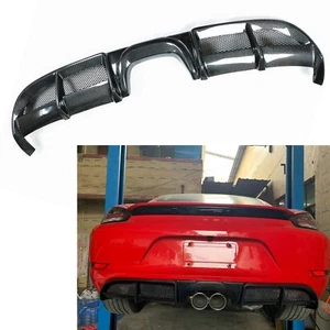 Heckstoßstange Diffusor Kohelfaser Für Porsche 718 Boxster Cayman 2016 2017-2019 - Picture 1 of 10