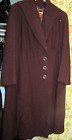 Coat: Vintage Margo: Brown Wool,  Guss Blass Co Little Rock, Ark 1929. Size M