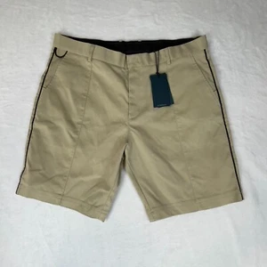 Aztech Mountain Jockey Club Short Mens Sz 38 Tan Casual Flat Front Slash Pocket - Picture 1 of 4