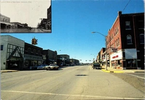 Vintage Postcard Main Street View Henryetta Oklahoma OK Old Cars  - Picture 1 of 3