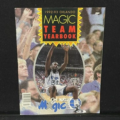 NBA Baloncesto Orlando Magic Team Anuario Shaquille O’Neal Nick Anderson 92 93 Foto 1 de 4