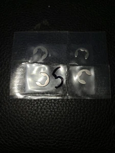 M5 5mm E-Clips Stainless Steel External Retaining Washer C-Clip E Clip (4 Pack) - Picture 1 of 4