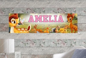 Bambi - Personalisiertes Namen Poster Individuell Geburtstag Wanddeko Banner - Bild 1 von 6