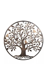 60cm Large Tree of Life Wall Art Decor Metal Family Tree Wall Sculpture Hollowed - Picture 1 of 2
