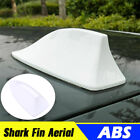 White Universal Car SUV Shark Fin FM/AM Radio Signal Antenna Auto Roof Aerial