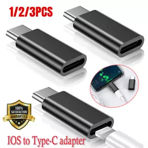 iPhone 8pin port to USB-C Type C Adapter Cable Converter Charger For iPhone16 15 - Picture 1 of 13