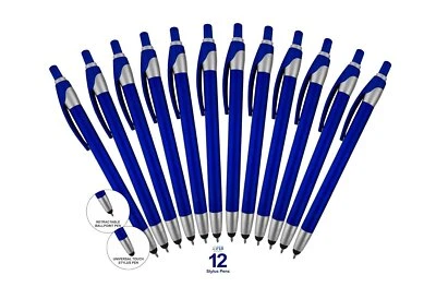 Stylus Pen with Ball Point Pen, For Touchscreen Devices, Choose size and color - Image 1 of 4