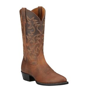 Ariat Men's Heritage Western Boots Distressed Brown 10002204