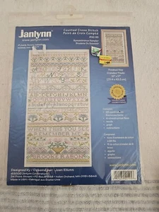 Janlynn / Joan Elliott "Remembrance Sampler" Cross Stitch Kit NIP 10x17" - Bild 1 von 5