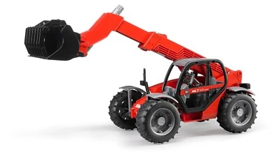 Bruder Spielzeug 02125 Manitou Teleskoplader MLT 633 Teleskopstapler Baufahrzeug - Bild 1 von 4