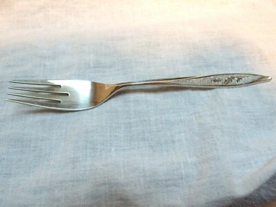 1965 Sterling Silver Heirloom Oneida  First Frost 7-1/2” Dinner Fork No. 4 - Image 1 of 4