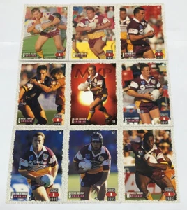 1995 DYNAMIC RUGBY LEAGUE SERIES 1 CARD BASE CARD FULL TEAM SET-BRISBANE (9+1) - Picture 1 of 5